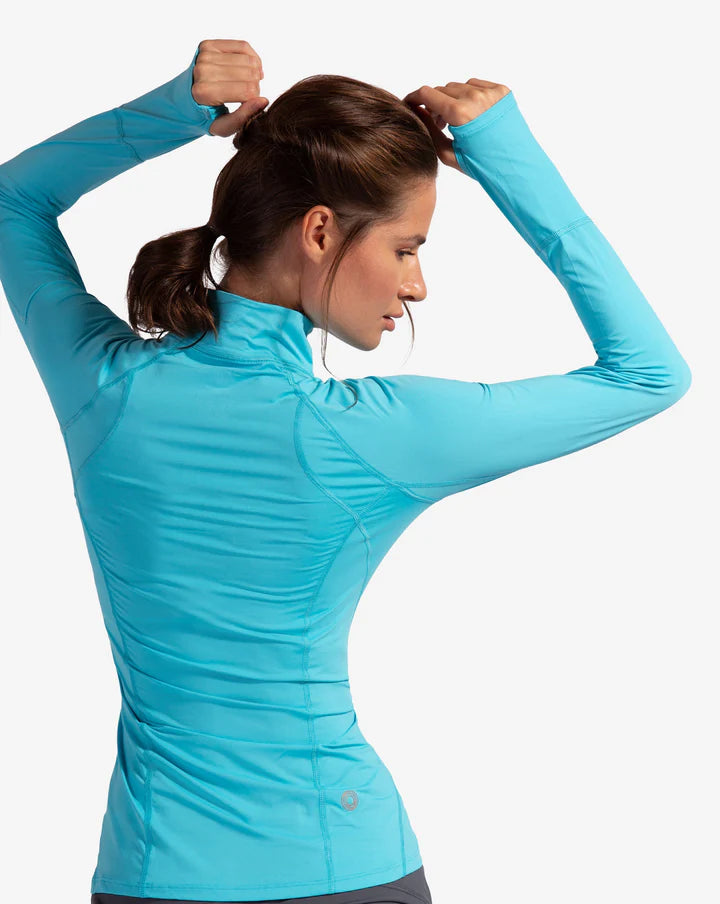 BloqUV WOMEN'S MOCK ZIP TOP (3001)