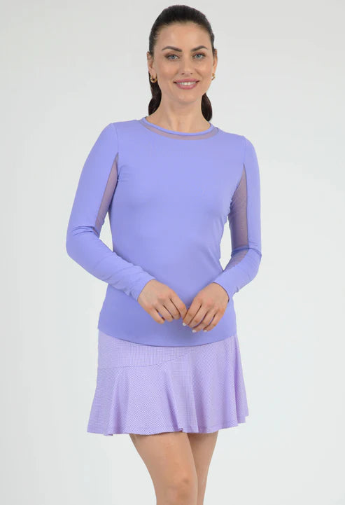 IBKUL Long Sleeve Crew Neck with Mesh - 83000