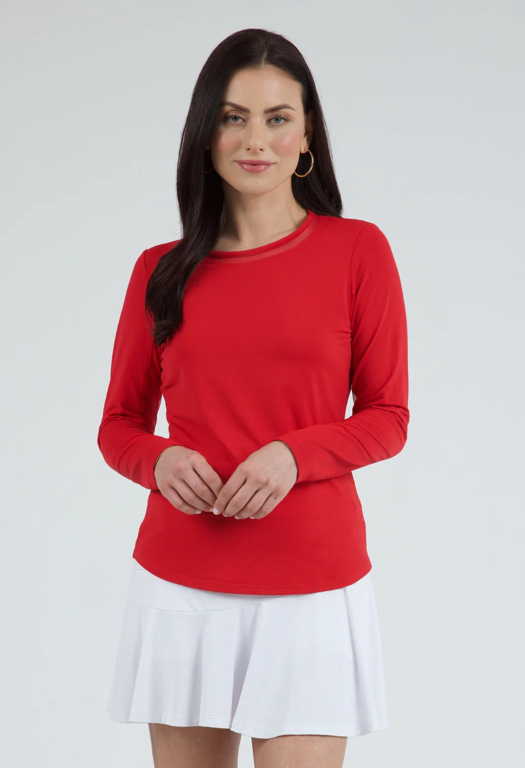 IBKUL Long Sleeve Crew Neck with Mesh - 83000