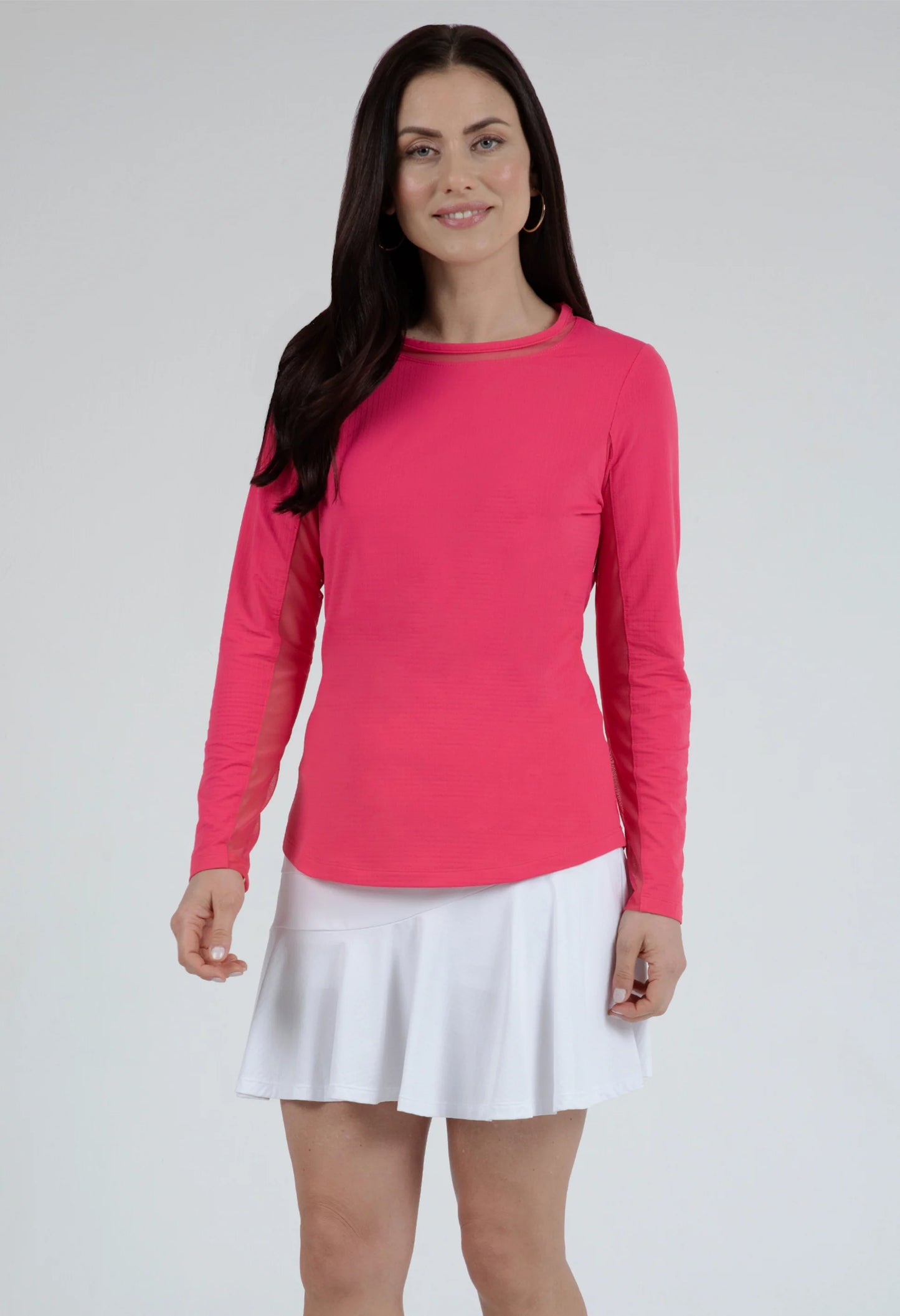 IBKUL Long Sleeve Crew Neck with Mesh - 83000