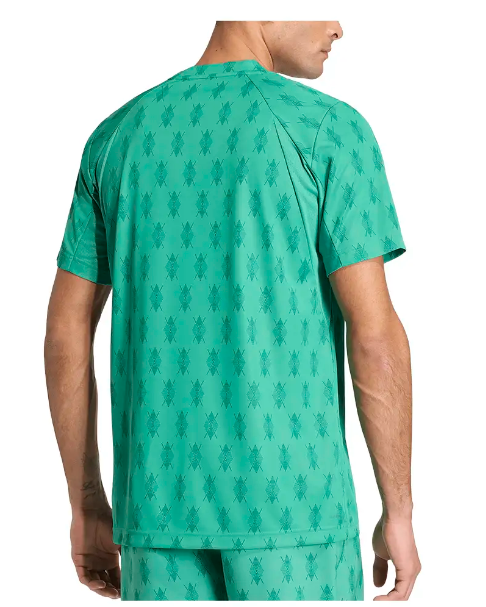 adidas Men's Club Graphic Tennis Tee — Semi Court Green