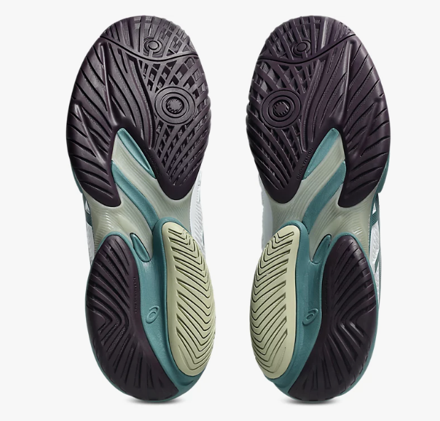 Asics Court FF 3 Mens White/Foggy Teal Tennis Shoe