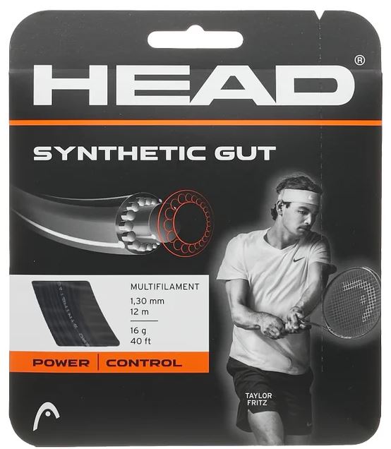 Head Synthetic Gut 16g Black