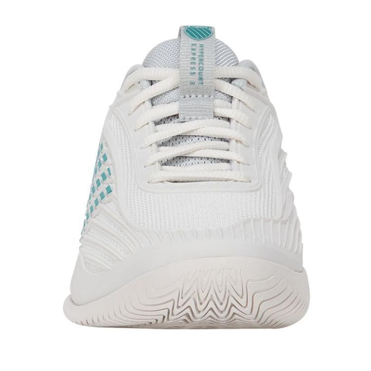 K-Swiss Women's Hypercourt Express 3 Blanc de Blanc/Glacier Grey/Baltic