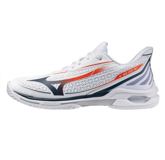 Mizuno Men's Wave Exceed Tour 7 Clay Court White/Insignia Blue Tennis Shoe