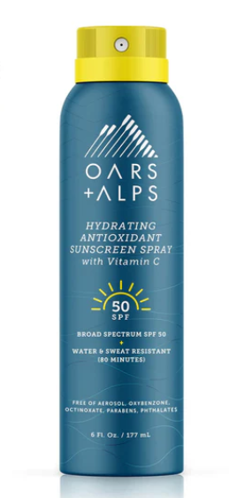 Oars + Alps Hydrating Antioxidant SPF 50 Spray