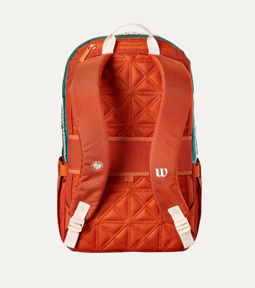 Wilson Roland Garros 2026 Backpack Cream/Clay/Green Tennis Racquet Backpack