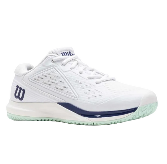 Wilson Rush Pro Ace JR Junior Tennis Shoe White/Bay/Skipper Blue