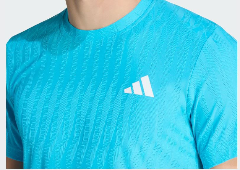 Adidas men's Free Lift Tee Signal Cyan