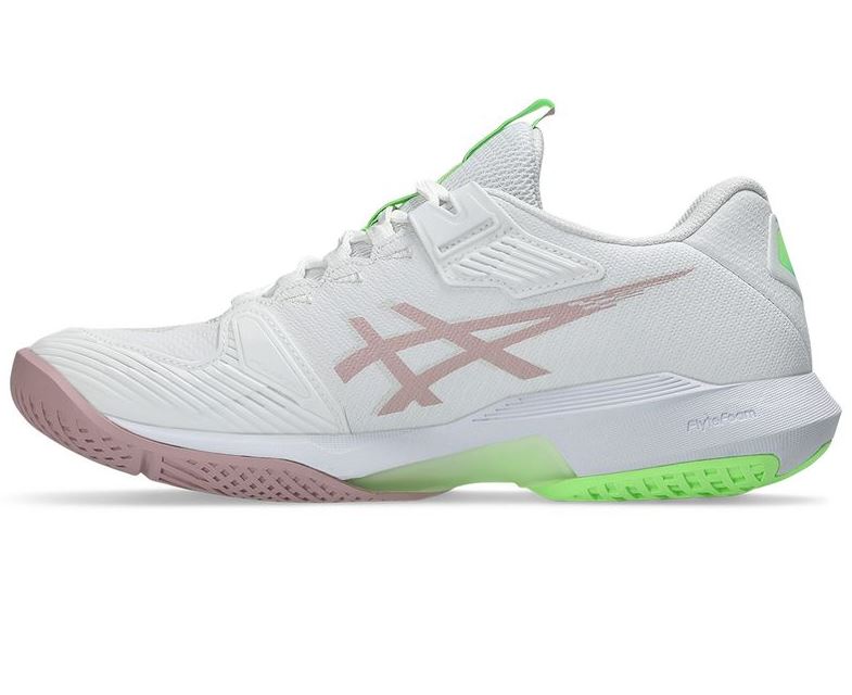 Asics Women’s Solution Speed FF 4 White/Morganite Tennis Shoe