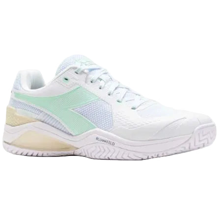Diadora Women’s Blushield Torneo 3 AG White/Spruce