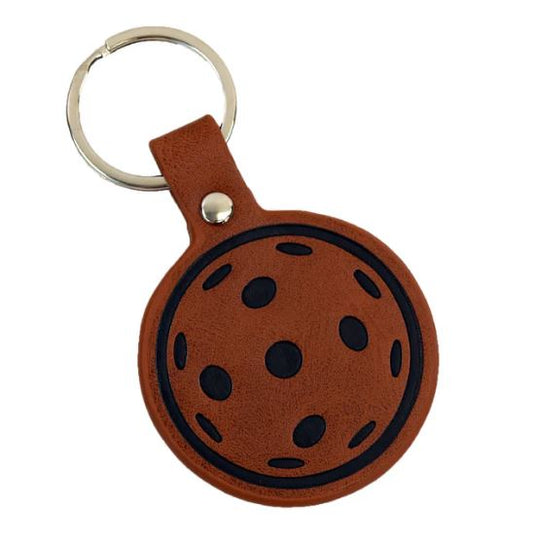 Racquet Inc. Leather Keychain
