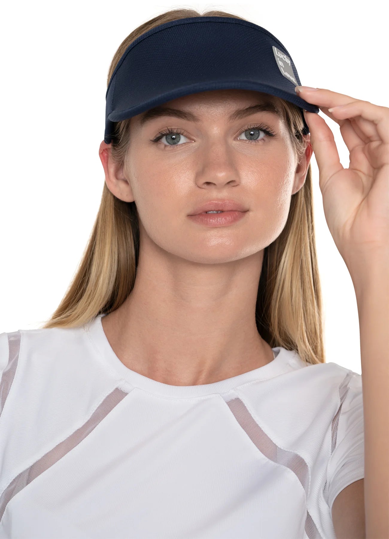 Lucky In Love Logo Stretch Visor