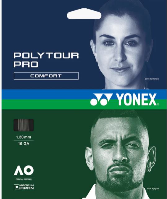 Yonex PolyTour Pro 1.30 (16g) Graphite Tennis String