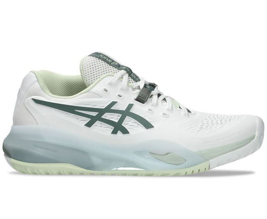 Asics Women's Resolution X Wide (D)  White/Monument Blue