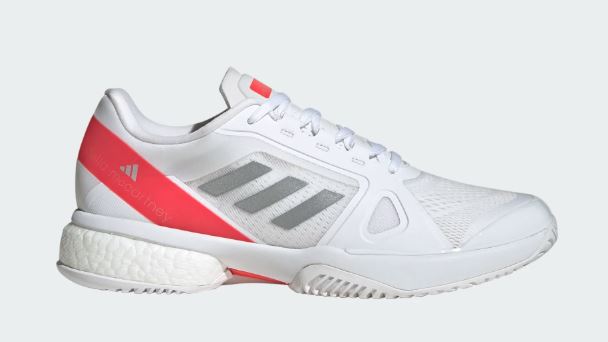 Adidas Stella Court White/Silver Metallic/Lucid Red