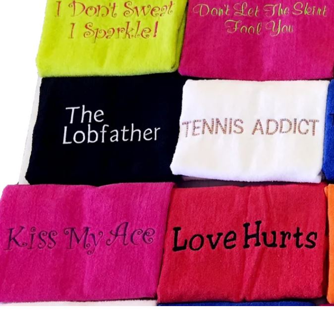 40 Love Phrase Towels Tennis