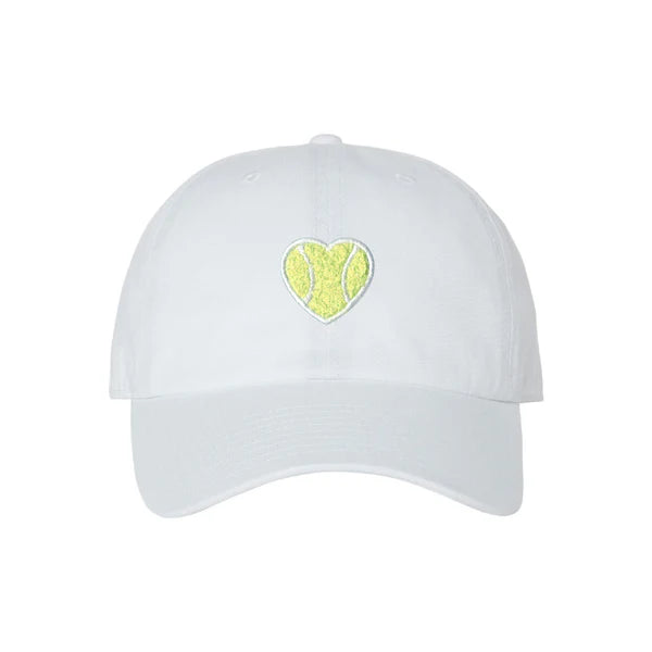 Fuzy Love Classic Baseball Hat with Chenille Heart