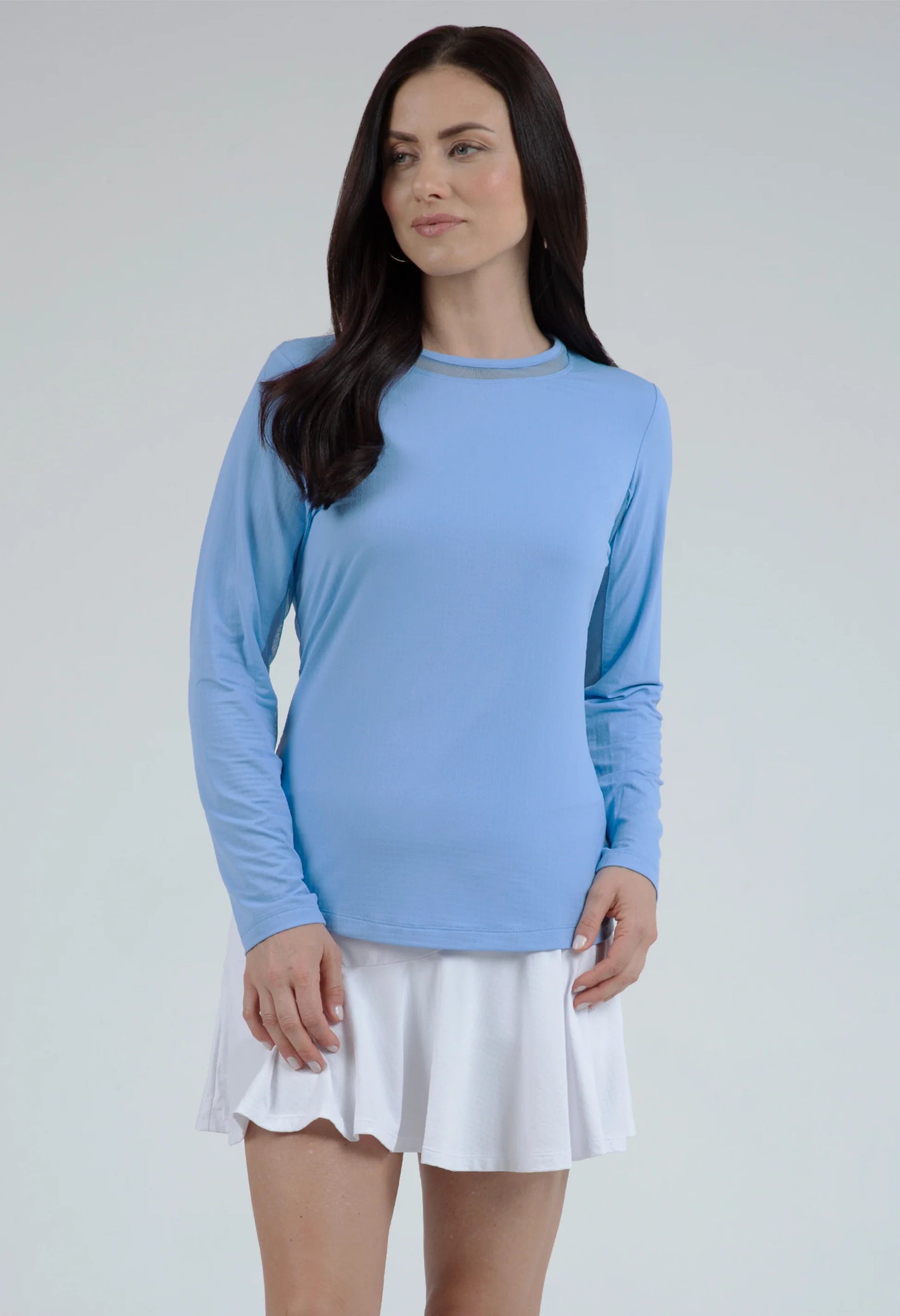 IBKUL Long Sleeve Crew Neck with Mesh - 83000
