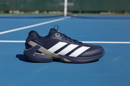 adidas Adizero Ubersonic 5 Dark Blue Future White Tennis Shoe