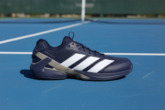 adidas Adizero Ubersonic 5 Dark Blue Future White Tennis Shoe