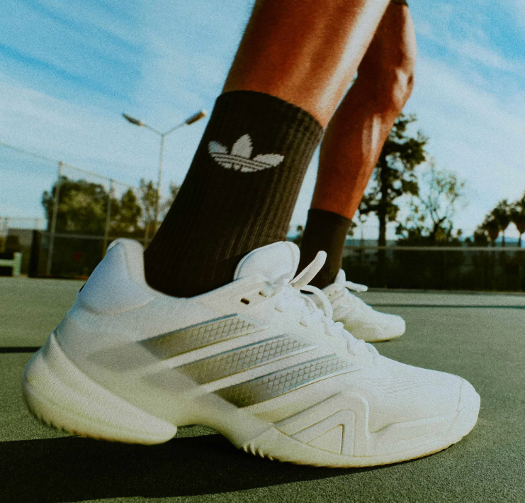 adidas Men's Barricade 14 Tennis Shoe White/Silver