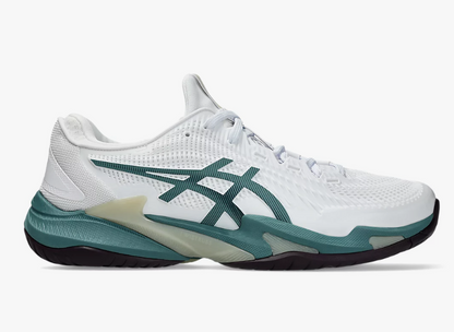 Asics Court FF 3 Mens White/Foggy Teal Tennis Shoe