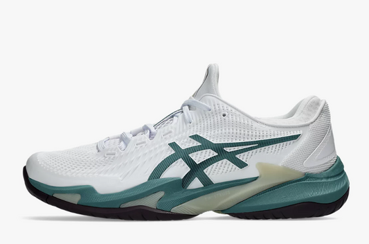 Asics Court FF 3 Mens White/Foggy Teal Tennis Shoe
