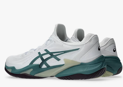 Asics Court FF 3 Mens White/Foggy Teal Tennis Shoe