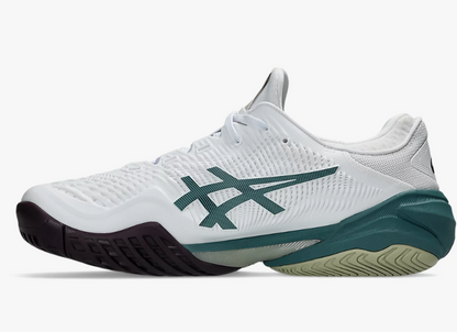 Asics Court FF 3 Mens White/Foggy Teal Tennis Shoe