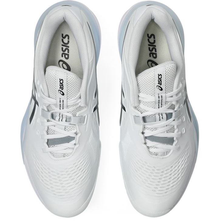 Asics Men's Resolution X Wide White/Black Tennis Shoe