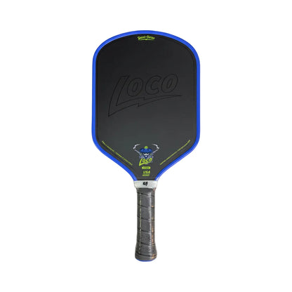 Bread & Butter Loco 16mm Hybrid Azul pickleball paddle – carbon fiber face, USAP approved on a light gray background