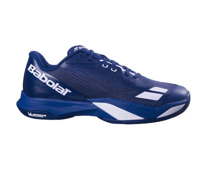 Babolat Men's Jet Mach 4 AC Wide Dark Blue/White Tennis Shoe