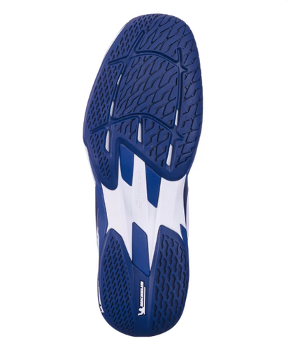 Babolat Men's Jet Mach 4 AC Wide Dark Blue/White Tennis Shoe