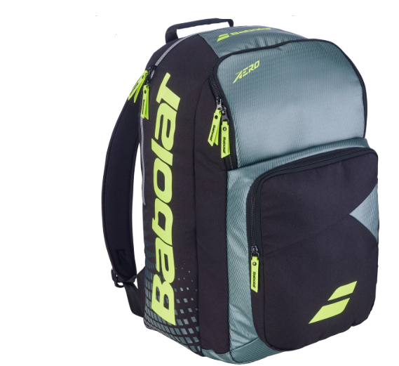 Babolat Pure Aero Tennis Racquet Backpack 2026 Metallic Grey/Black/Fluo Yellow