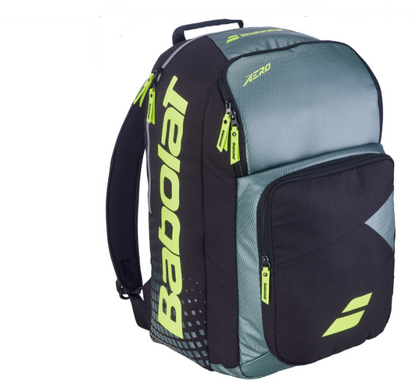 Babolat Pure Aero Tennis Racquet Backpack 2026 Metallic Grey/Black/Fluo Yellow