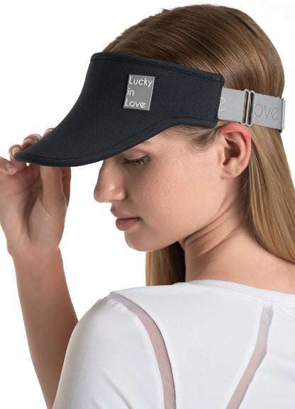 Lucky In Love Logo Stretch Visor