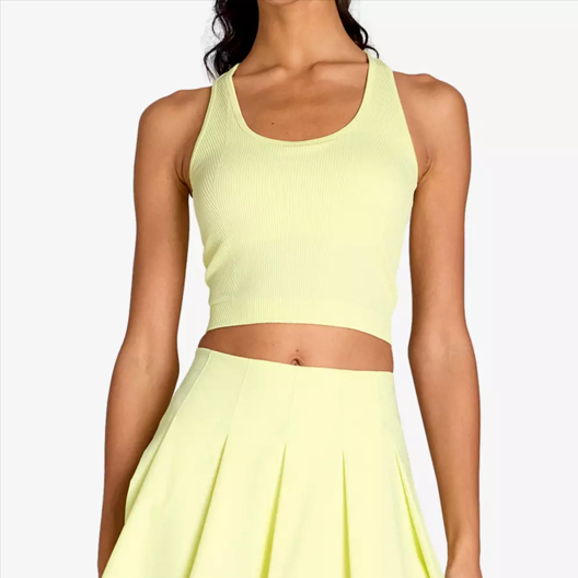 Wilson women's Everyday Brami in Tender Yellow, racerback view