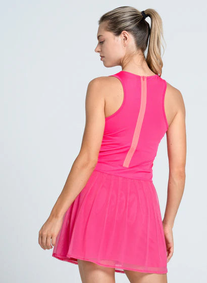 Lucky In Love Next Level Dress - Shocking Pink