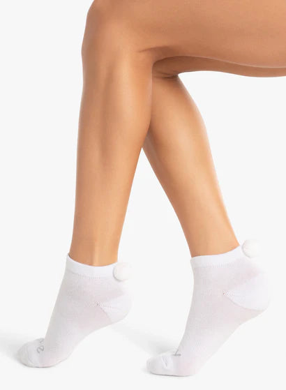 Lucky Pom Pom Low Cut Socks CS03-110 (Navy, Black & White)
