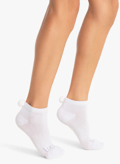 Lucky Pom Pom Low Cut Socks CS03-102 White