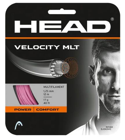 Head Velocity MLT 17g Pink Tennis String