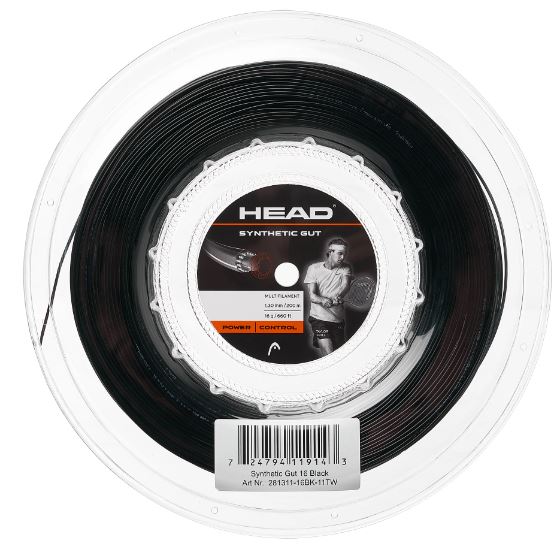 Head Synthetic Gut 16g Black Tennis String