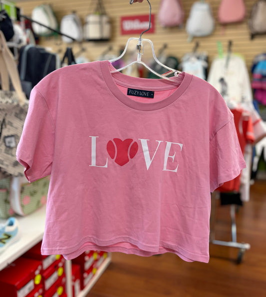 Fuzy Love Women's Cropped Cotton Tee