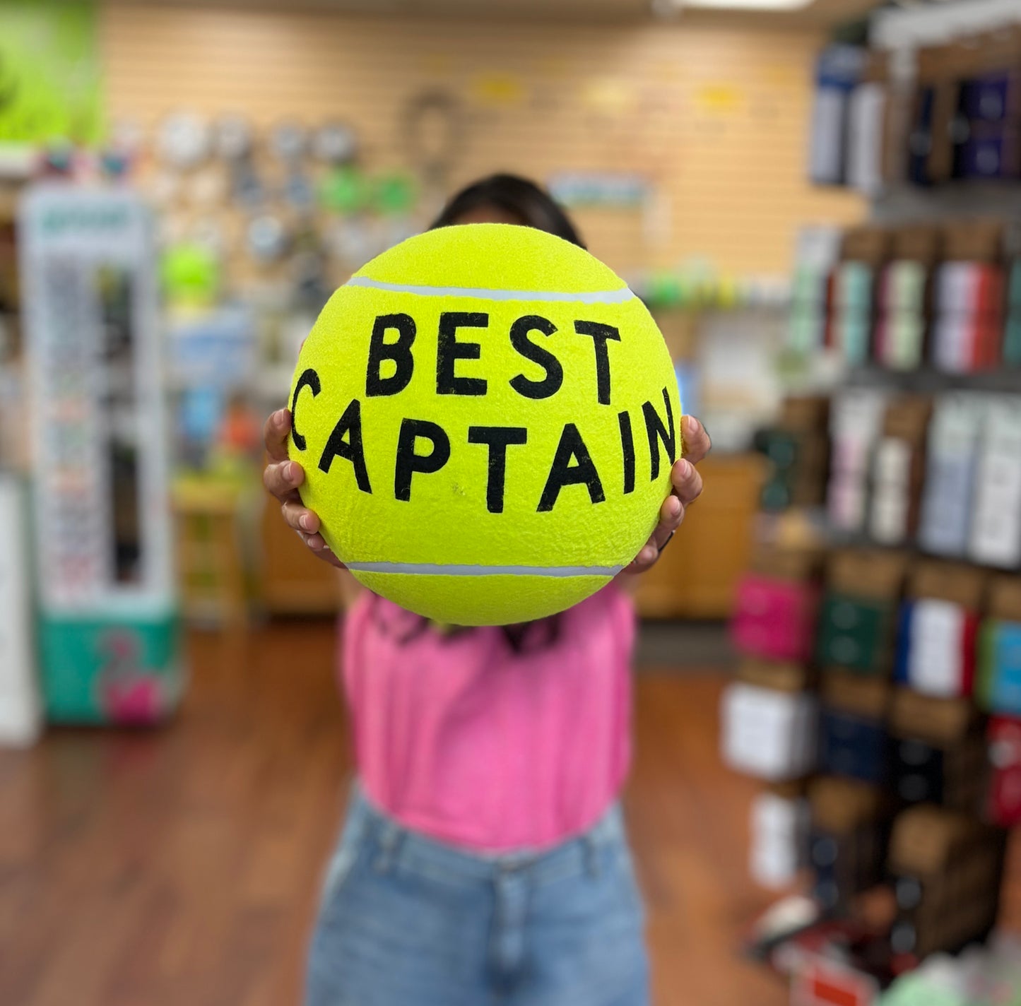KC Arts - Best Captain Oversized Autograph Tennis Ball