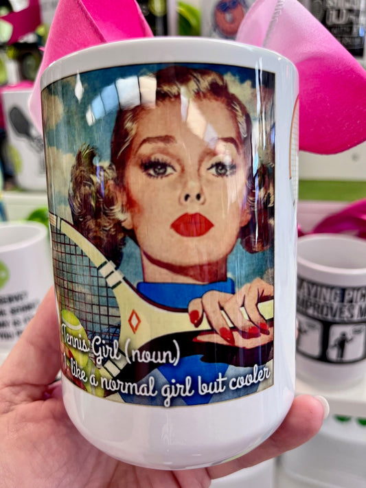 Tennis & Pickleball Themed Ceramic Mug