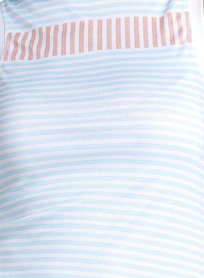 Lucky in Love Riviera Stripe Muscle Tank - Wave (Clearance)