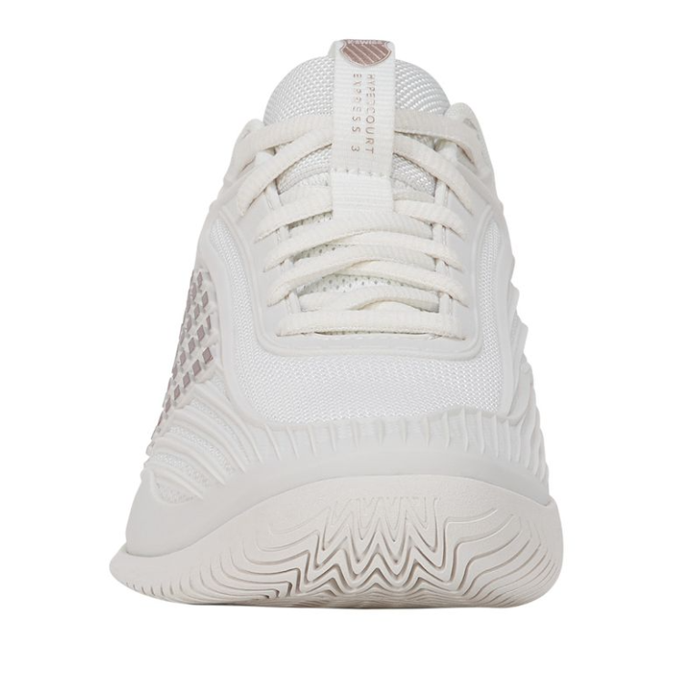 K-Swiss Women's Hypercourt Express 3 Blanc de Blanc/Rose Gold