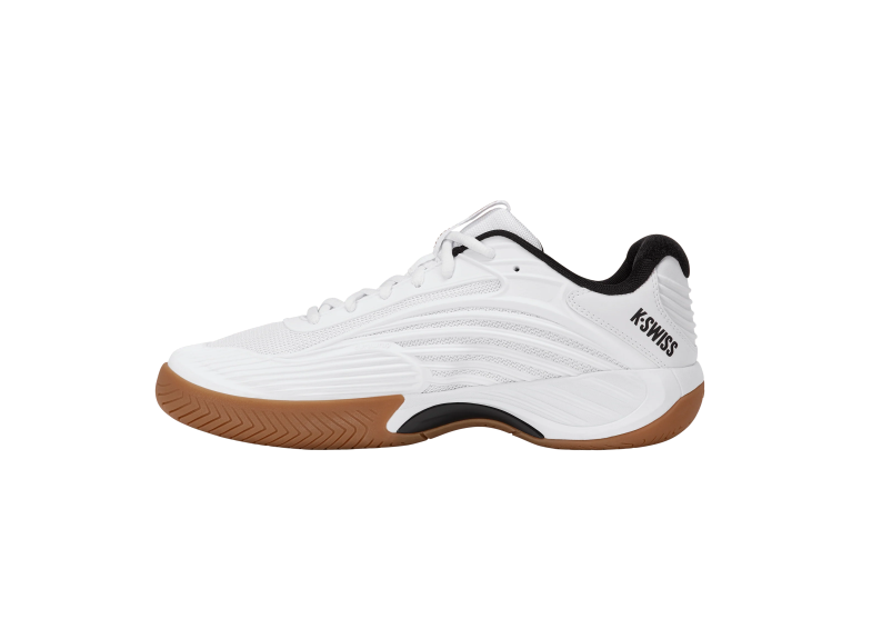 K-Swiss Men's Hypercourt Express 3 Indoor White/Black/High Risk Red FINAL SALE