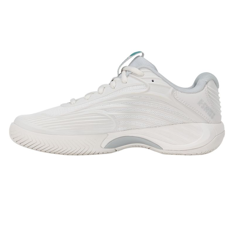 K-Swiss Women's Hypercourt Express 3 Blanc de Blanc/Glacier Grey/Baltic